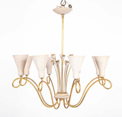 Mid-Century Chandelier by Paavo Tynell for Lightolier