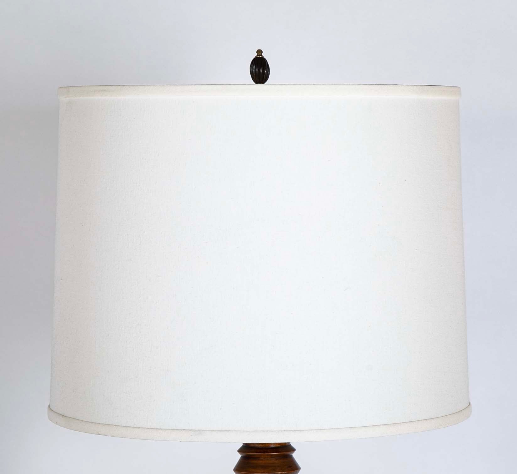Charles Dudouyt style Turned Floor Lamp