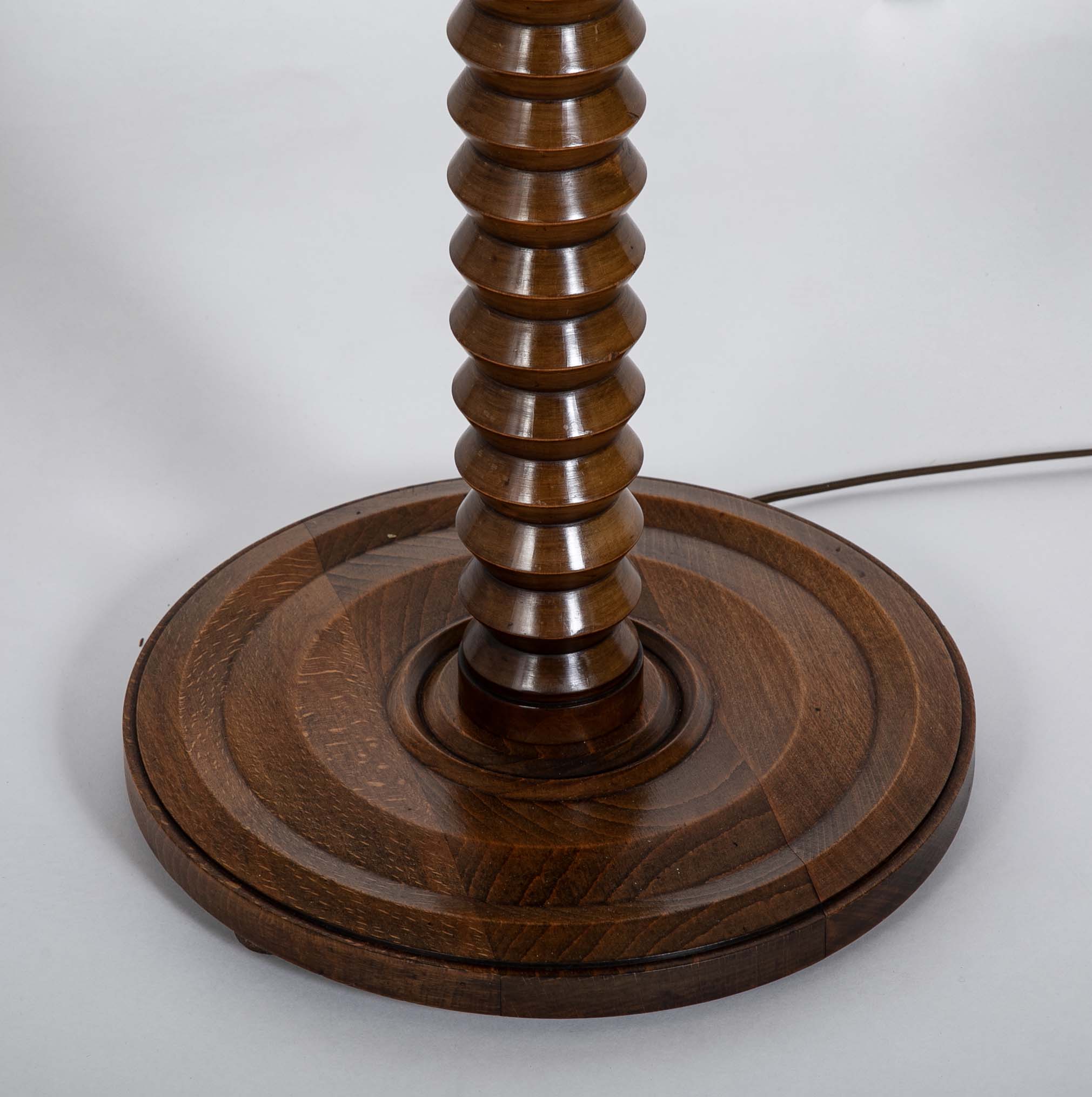 Charles Dudouyt style Turned Floor Lamp