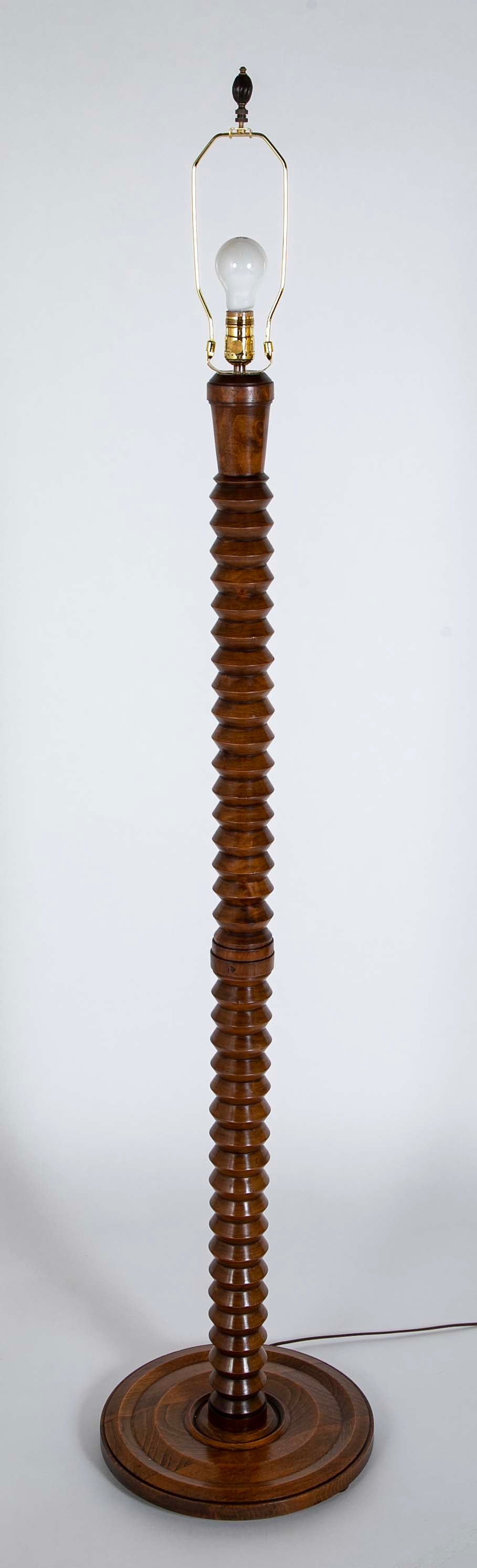 Charles Dudouyt style Turned Floor Lamp