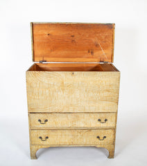 Early 19th Century Vermont Painted Pine Blanket Chest