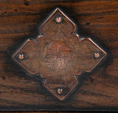 Korean Two Drawer and Drop Down Cupboard Door Chest of Zelkova Wood