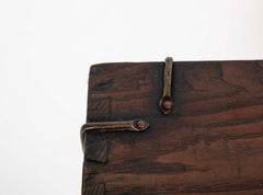 Korean Two Drawer and Drop Down Cupboard Door Chest of Zelkova Wood