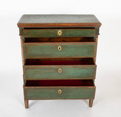 An 18th Century Danish Country Chest with Original Paint