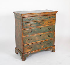 Chippendale Pine Chest Of Drawers