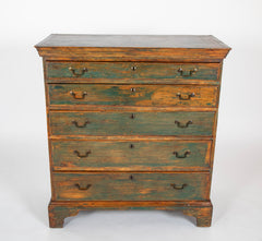 Chippendale Pine Chest Of Drawers