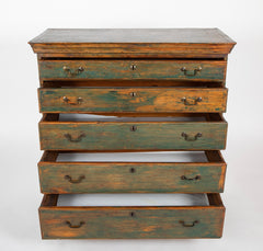 Chippendale Pine Chest Of Drawers