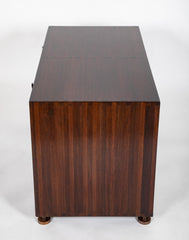 Jules Wabbes Chest of Wenge & Lacquered Wood with Bronze Fittings