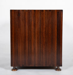 Jules Wabbes Chest of Wenge & Lacquered Wood with Bronze Fittings