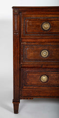 A French 18th Century Oak Chest With Brass Hardware