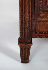 A French 18th Century Oak Chest With Brass Hardware