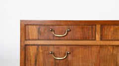 Walnut Three Over Three Drawer Commode