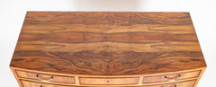 Walnut Three Over Three Drawer Commode