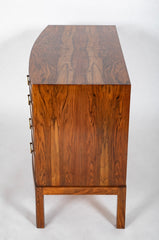 Walnut Three Over Three Drawer Commode