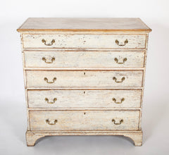 New England White Painted Blanket Chest