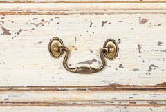 New England White Painted Blanket Chest