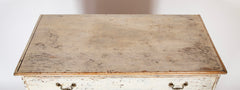 New England White Painted Blanket Chest