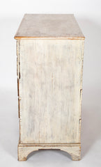 New England White Painted Blanket Chest