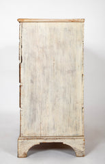 New England White Painted Blanket Chest