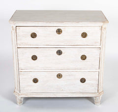 Pair of Gustavian Painted Chests of Drawers