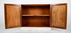 Pair of Two Door Parchment Cabinets in the Manner of Samuel Marx