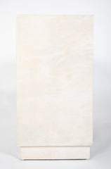 Pair of Two Door Parchment Cabinets in the Manner of Samuel Marx