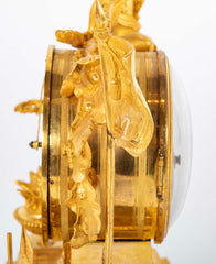 French Ormulu Mantel Clock Representing Aeneas