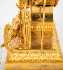 French Ormulu Mantel Clock Representing Aeneas