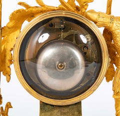 French Ormulu Mantel Clock Representing Aeneas