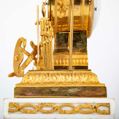 French Ormulu Mantel Clock Representing Aeneas