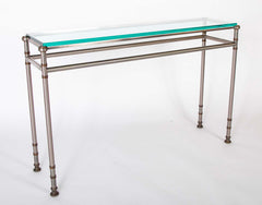 Maison Jansen Glass Top Console Table