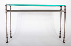 Maison Jansen Glass Top Console Table