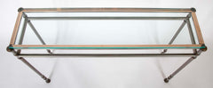 Maison Jansen Glass Top Console Table
