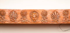 Pair of Egyptian Revival Terracotta Console Tables