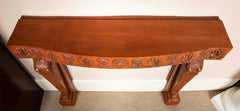 Pair of Egyptian Revival Terracotta Console Tables