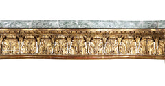 Pair of Giltwood Italian Marble Top Console Tables