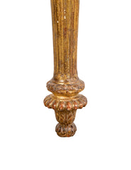 Pair of Giltwood Italian Marble Top Console Tables