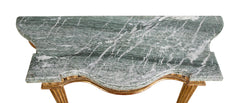 Pair of Giltwood Italian Marble Top Console Tables