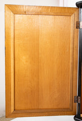 Swedish Black Lacquer Three Door Cabinet Attributed to Oscar Nilsson
