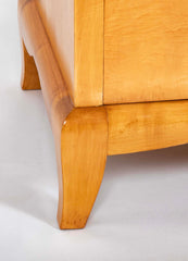 A French Sycamore Veneered Chest of Drawers Attributed to Andre Arbus