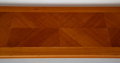 Jean Pascaud Blond Mahogany Credenza with Ormolu Sun Masks by Vadim Androusou