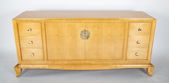 French School of Arbus Credenza in Light Wood with Adam & Eve Medallion