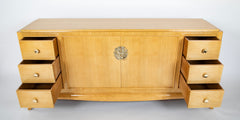 French School of Arbus Credenza in Light Wood with Adam & Eve Medallion