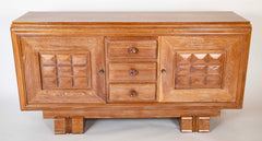 Cerused Oak Credenza Attributed to Charles Dudouyt