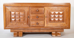 Cerused Oak Credenza Attributed to Charles Dudouyt