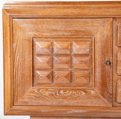 Cerused Oak Credenza Attributed to Charles Dudouyt
