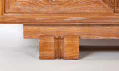 Cerused Oak Credenza Attributed to Charles Dudouyt