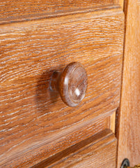 Cerused Oak Credenza Attributed to Charles Dudouyt