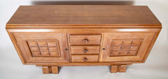 Cerused Oak Credenza Attributed to Charles Dudouyt