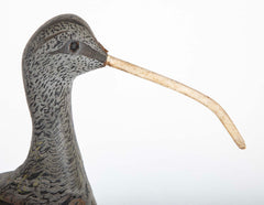 Early 20th Century Curlew Decoy by Chief Eugene Cuffee, Shinnecock Reservation, NY